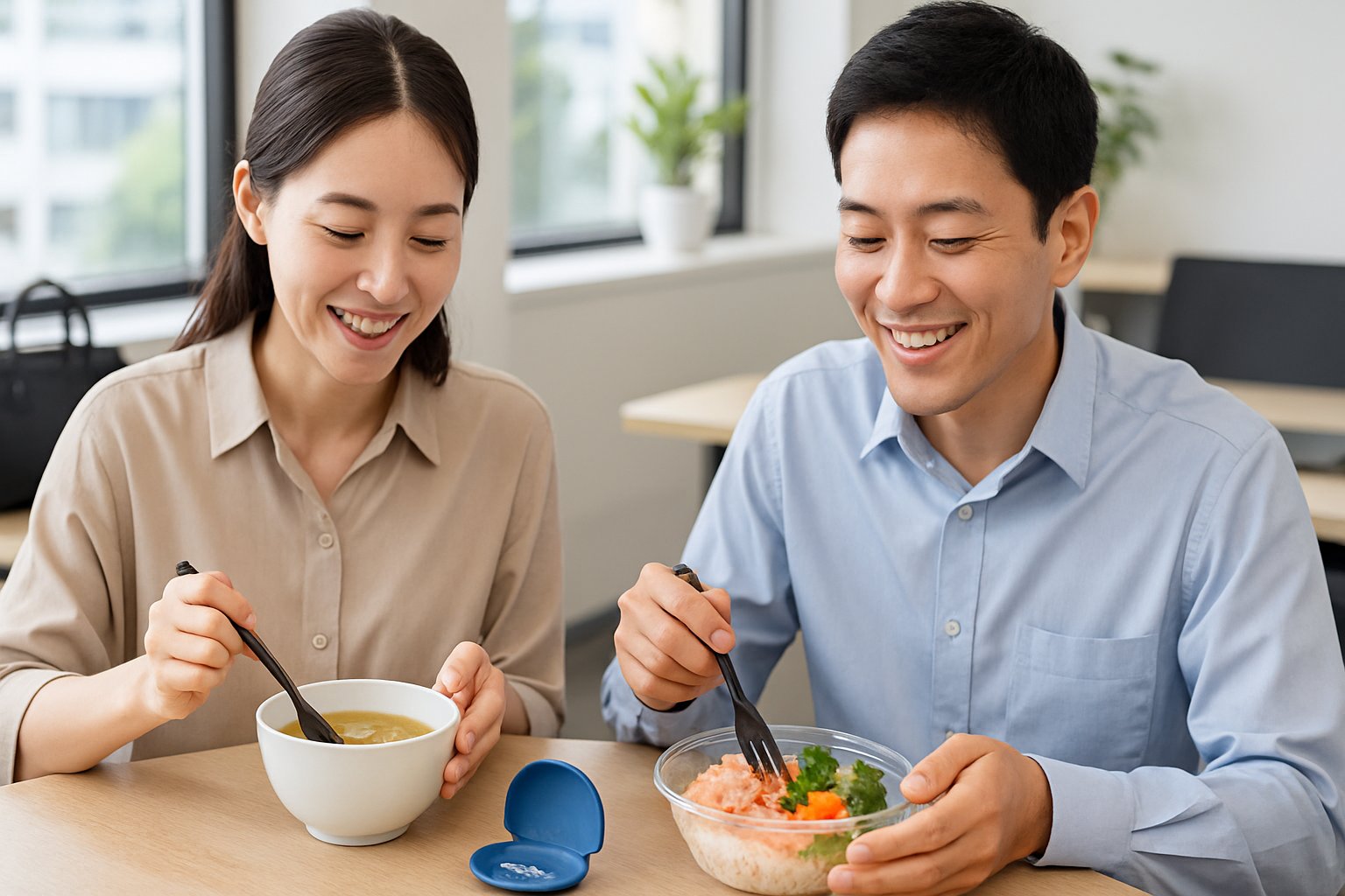 職場での矯正中におすすめの昼食メニューと工夫