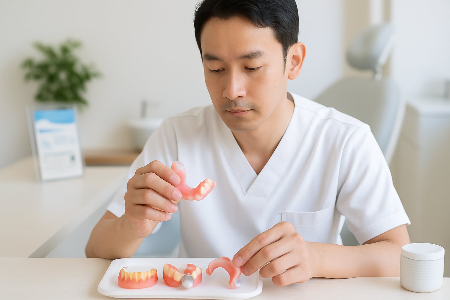 入れ歯の素材別比較と見た目・感触の違いを丁寧解説
