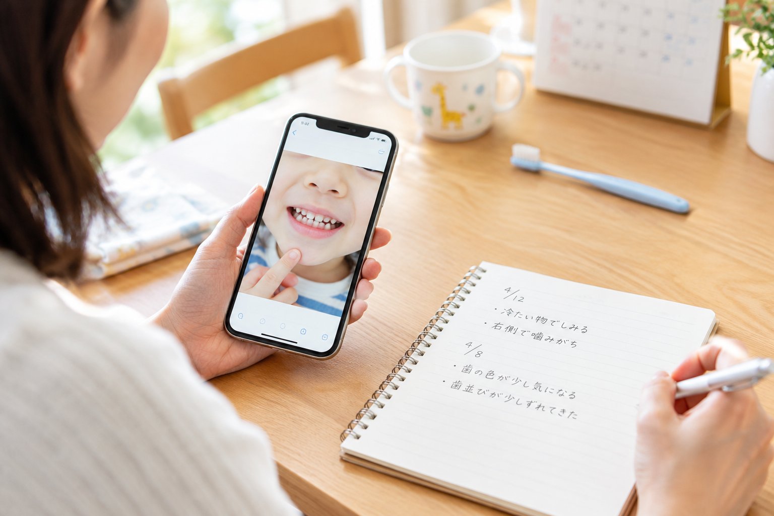 子どもの歯科受診で伝えたい症状と家庭での記録方法